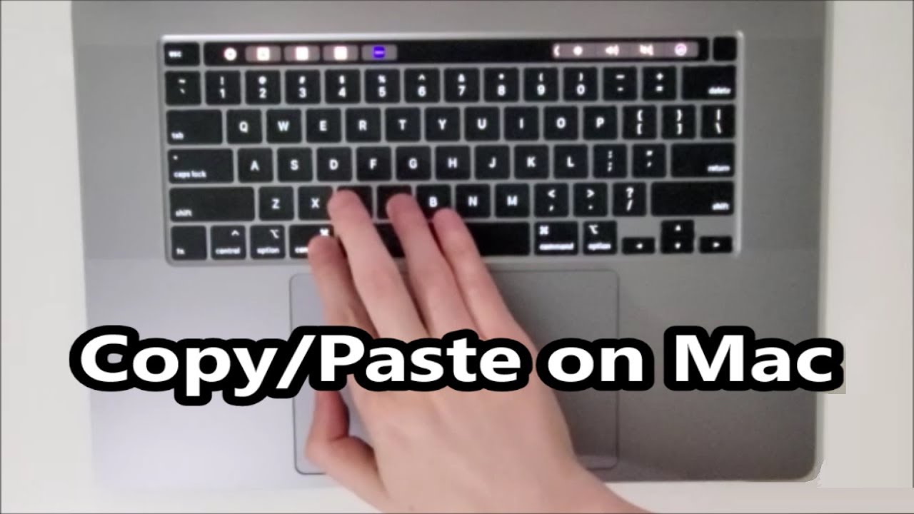 how to copy and paste on macbook