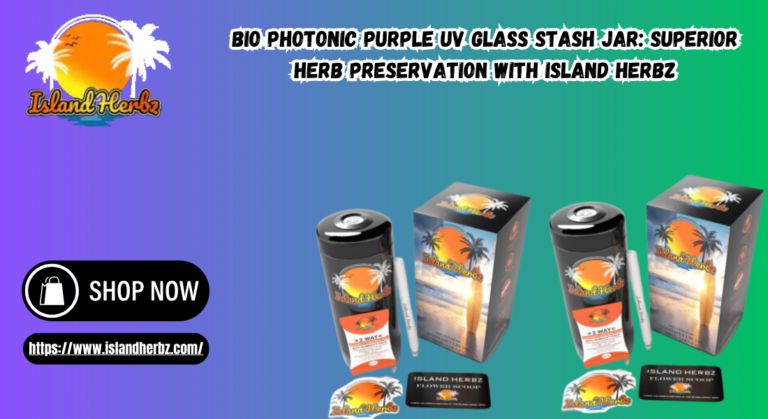 Bio Photonic Purple UV Glass Stash Jar