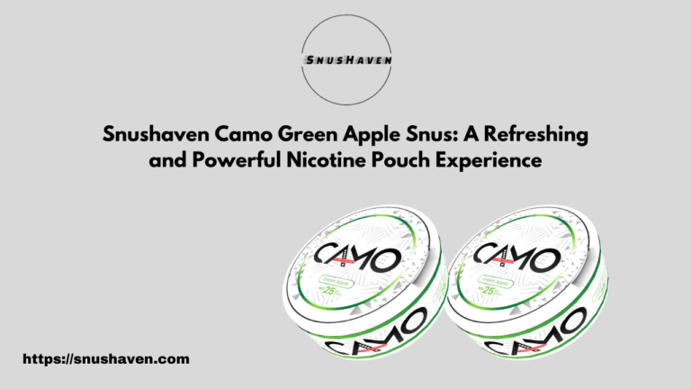 Camo Green Apple Snus