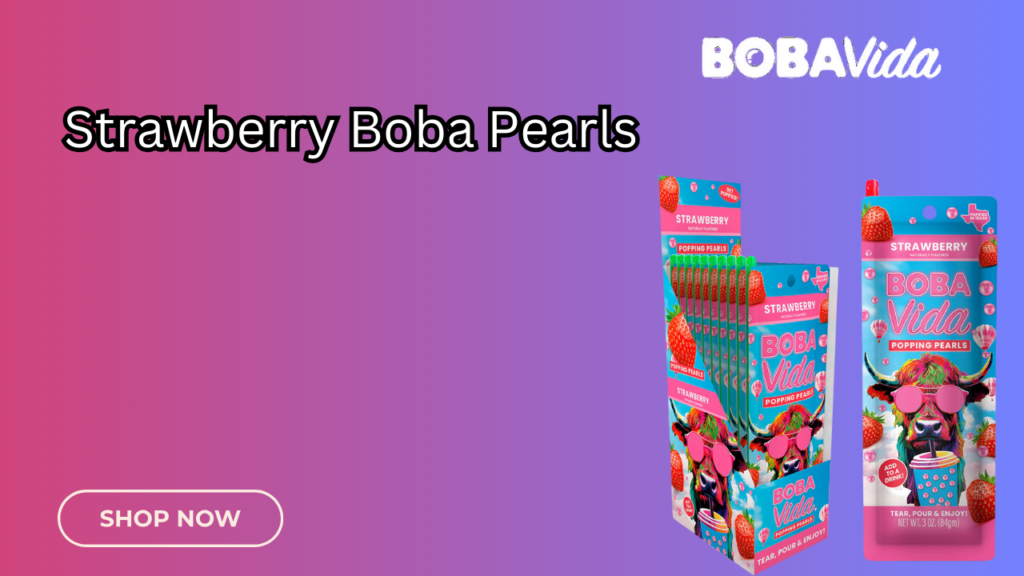 Strawberry Boba Pearls