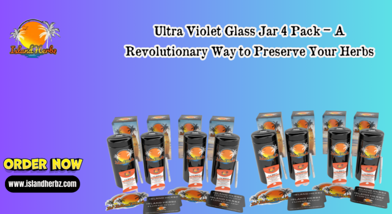 Ultra Violet Glass Jar 4 Pack