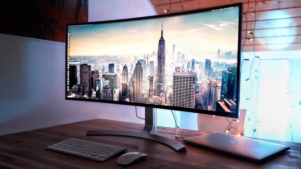 Curved Monitor Setup