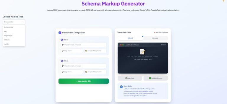 schema markup generator