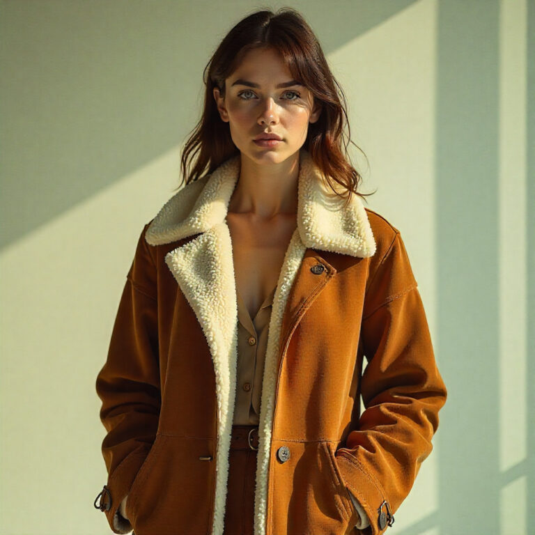 shearling jacket for women