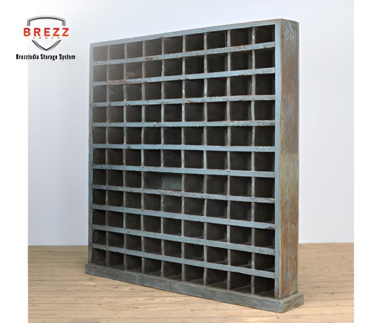 Organized Pigeon Hole Rack with multiple compartments for efficient warehouse storage