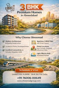 3 BHK Residential Flats for Sale in Ahmedabad’s Prime Locations