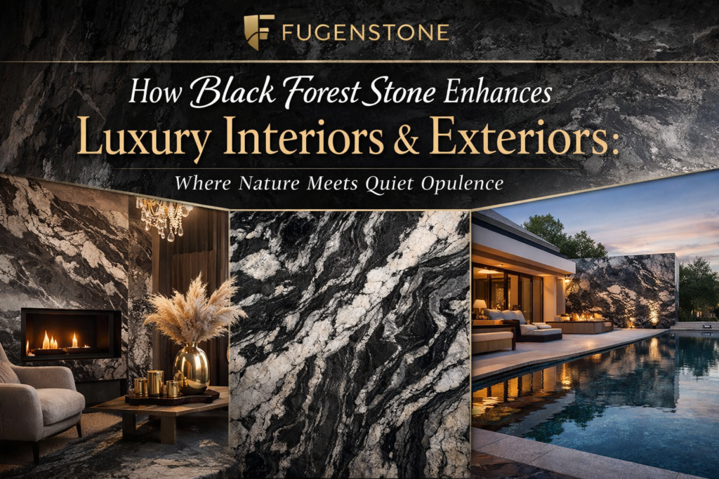 How Black Forest Stone Enhances Luxury Interiors & Exteriors: Where Nature Meets Quiet Opulence