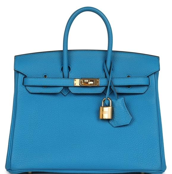HERMES Birkin 25cm Blue