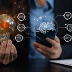 Digital,Transformation,Technology,Strategy,,Person,Using,Laptop,And,Smartphone,With