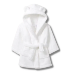 Organic cotton baby bath robe