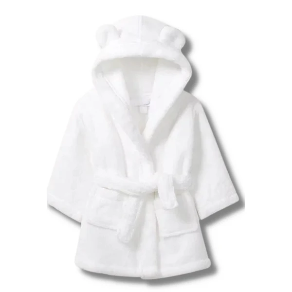 Organic cotton baby bath robe