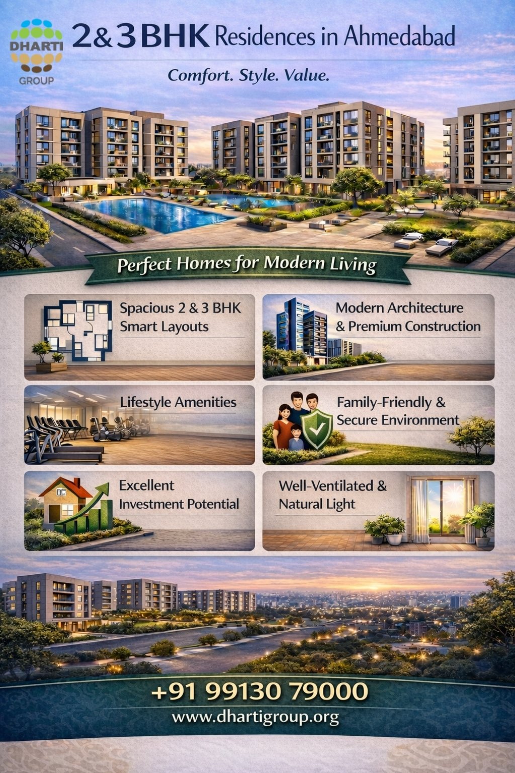2 and 3 Bhk Residential Buildings - Djarti Group