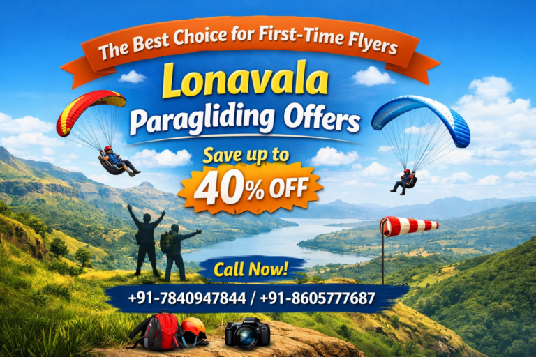 First time paragliding in Lonavala