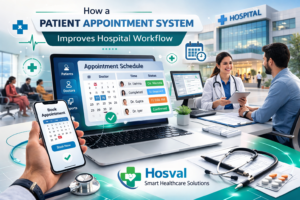 Patient Appointment System helping hospital staff manage digital scheduling and improve workflow efficiency