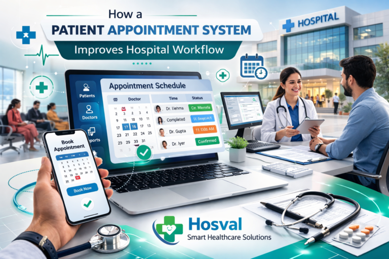 Patient Appointment System helping hospital staff manage digital scheduling and improve workflow efficiency