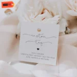 Custom square hang tags