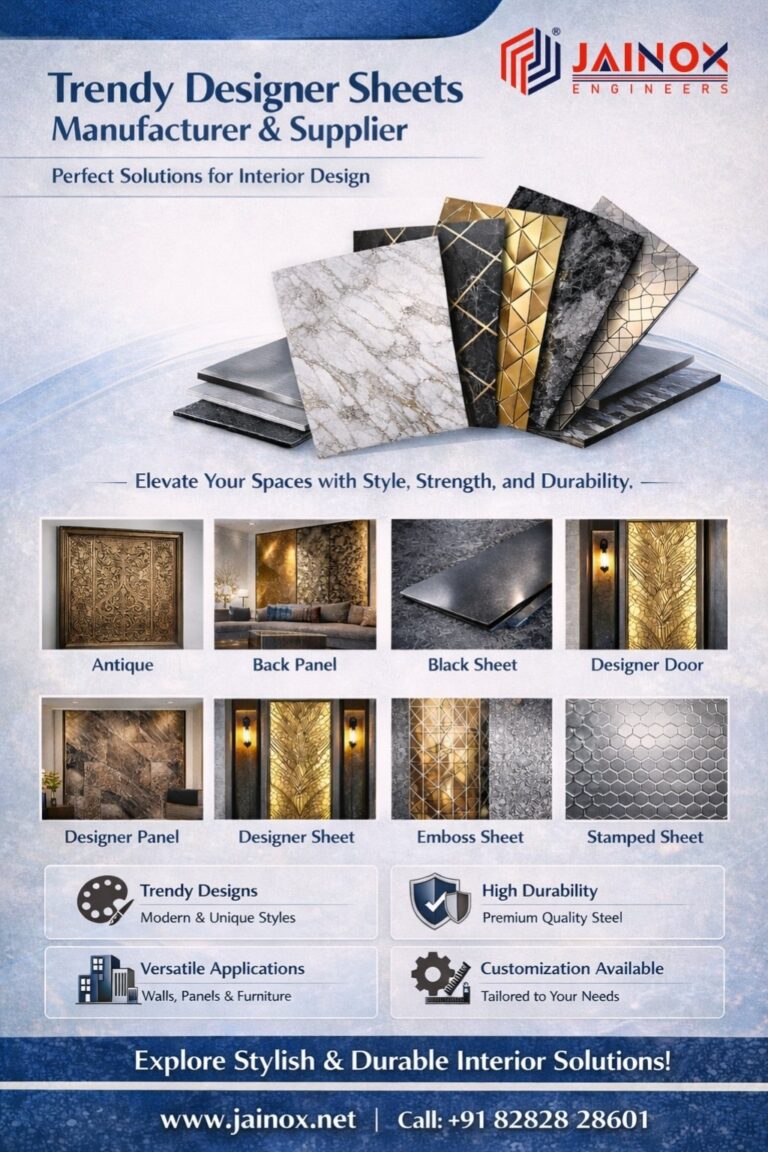 Designer Sheets Manufacturer & Supplier - Jainox