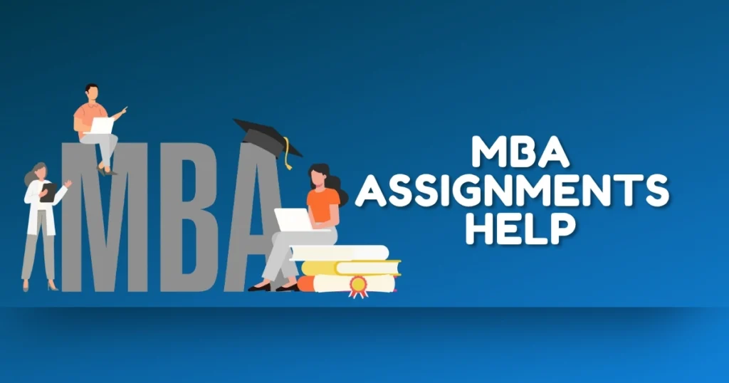 A graphic illustration featuring graduation caps and books, symbolizing the comprehensive support provided by MBA dissertation help services.