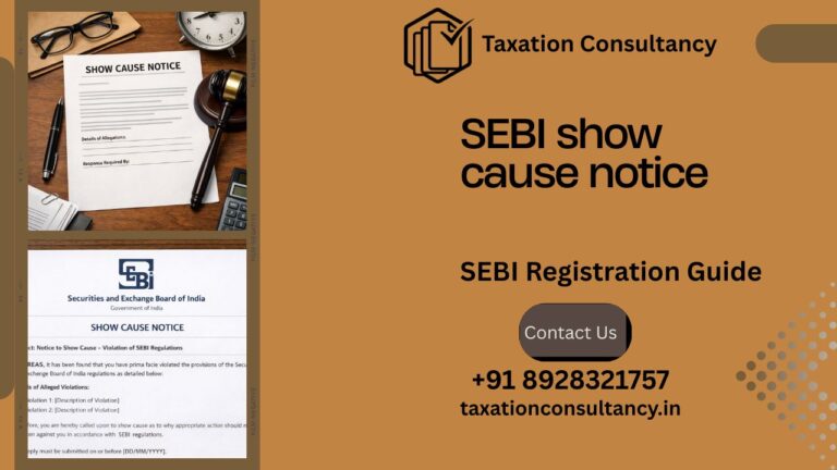 SEBI show cause notice