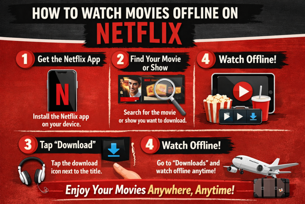 How Can I Watch Movies on Netflix Without Internet?