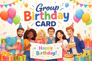 group birthday card