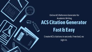 ACS Citation Generator