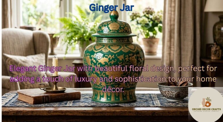 Decorative ginger jar in Moradabad by Orchid Decor Crafts luxury home decor item