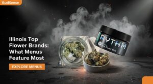 Best illinois weed brands flower jars dispensary display Illinois