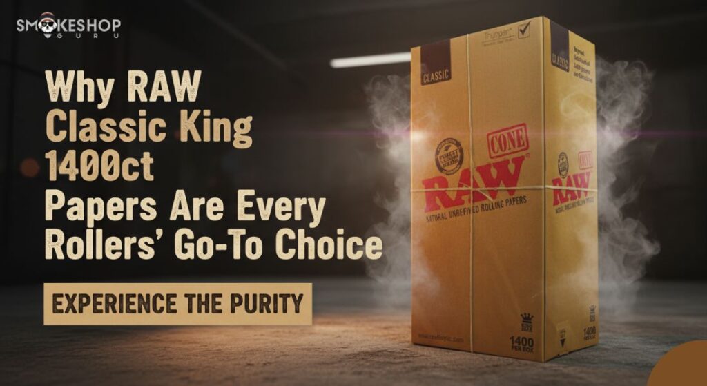 RAW Classic King 1400ct papers light translucent watermark