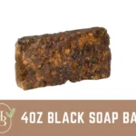 Raw African Black Soap 4 oz. Vegetable Base 100% Pure Unrefined Natural Organic Buy 2, get 2 FREE