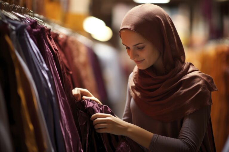 side-view-islamic-woman-shopping-clothes