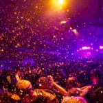 Crowd enjoying an exhibition event designed by an Exhibition Pavillion Design Company in Dubai