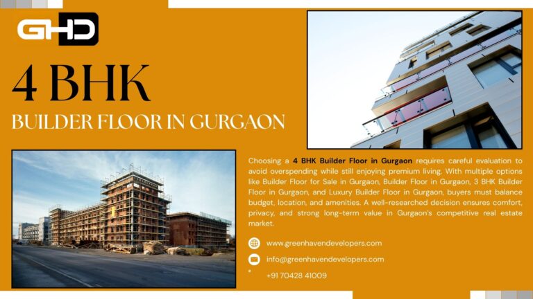 4 BHK Builder Floor in Gurgaon Blog Banner