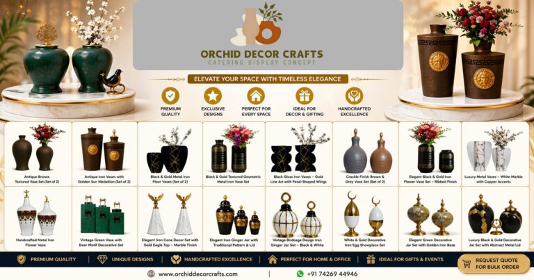 Buffet display in Gujarat with luxury catering setup and elegant food presentation for events