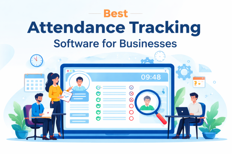 Best attendance tracking software for businesses with employee dashboard and time monitoring system