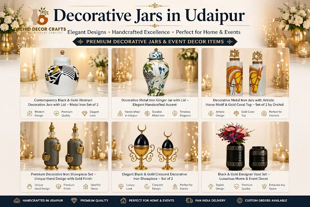 Premium Decorative Jars in Udaipur for Home and Event Decor