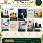 Orchid Moradabad decor items handcrafted metal decorative pieces for home and event decoration
