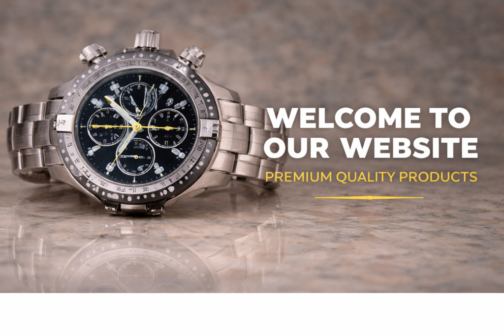 Premium timepiece on marble surface