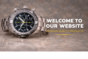 Premium timepiece on marble surface