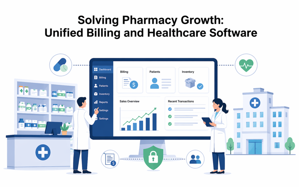 Solving Pharmacy Growth Unified Billing and Healthcare Software