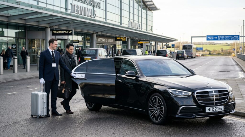 Taxi from Heathrow to Bicester Village