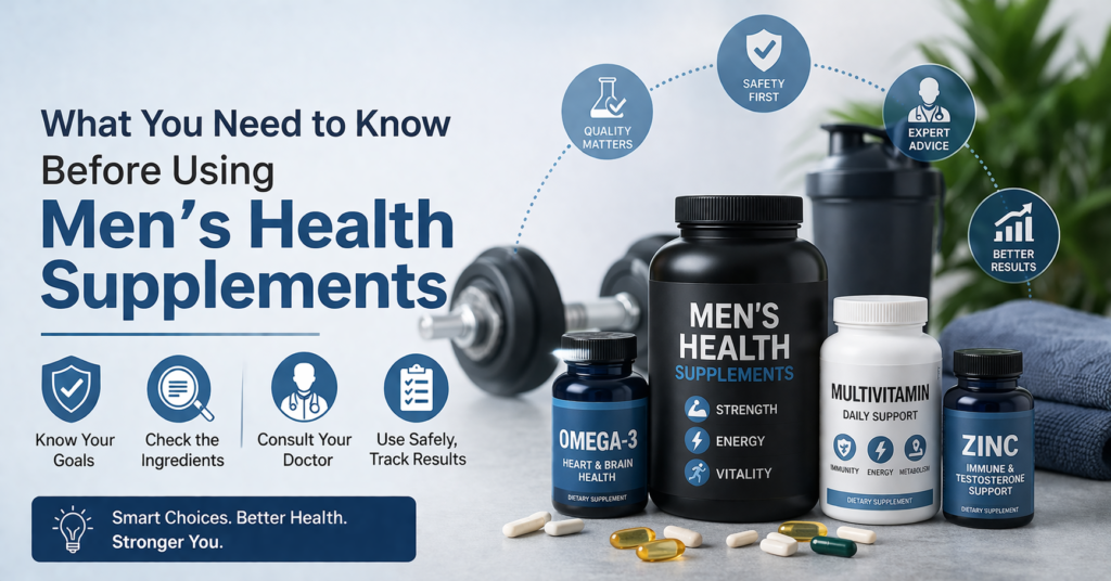 What You Need to Know Before Using Men’s Health Supplements