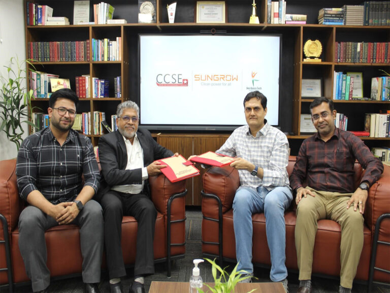 collaboration between Sungrow and CCSE to launch a Solar Skill Programme
