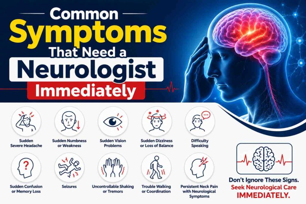 Patient consulting a neurologist for severe headache and neurological symptoms in Gurgaon