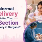 Mother consulting doctor about normal and C Section Delivery in Gurgaon during pregnancy checkup