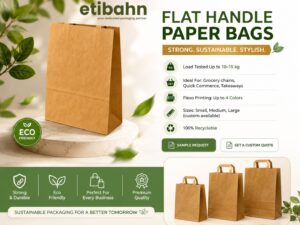 Eco-friendly paper bag manufacturers in Noida providing kraft, SOS, and custom printed paper bags