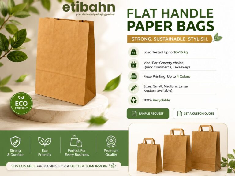 Eco-friendly paper bag manufacturers in Noida providing kraft, SOS, and custom printed paper bags