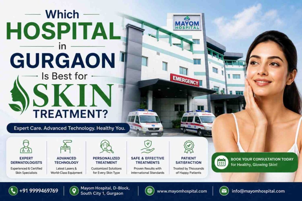 Skin specialist consultation at a dermatology hospital in Gurgaon for acne and skin treatment