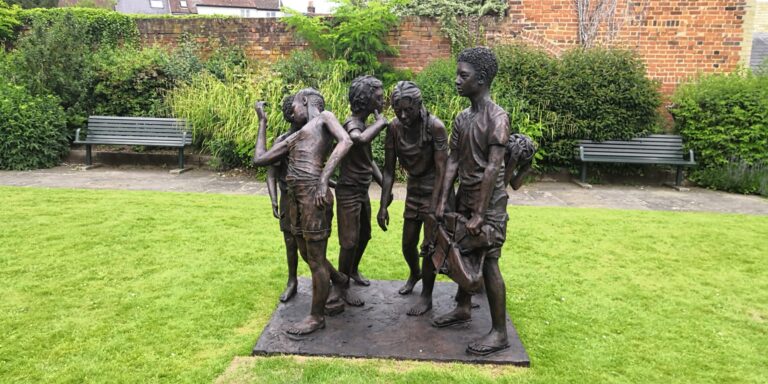 childrens statues