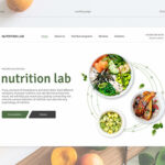nutrition website design